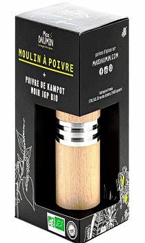 Poivre Noir de Kampot IGP en Moulin à Poivre Rechargeable - Achat, Vente  Poivre Noir de Kampot Moulin de 60g