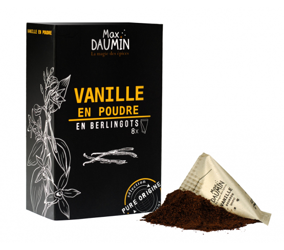 Vanille Bourbon de Madagascar poudre boite de 8 dosettes Max Daumin